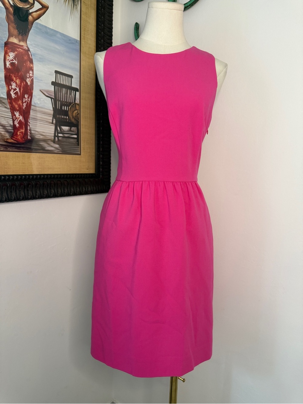 Vineyard Vines Pink Sleeveless Fit & Flare Dress